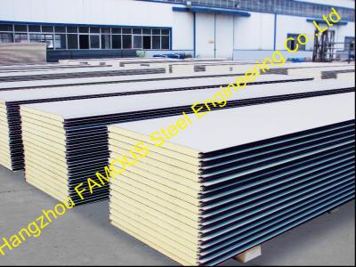 China Warehouse Metal Roofing Sheets / Polyurethane Panel Heat Insulation for sale