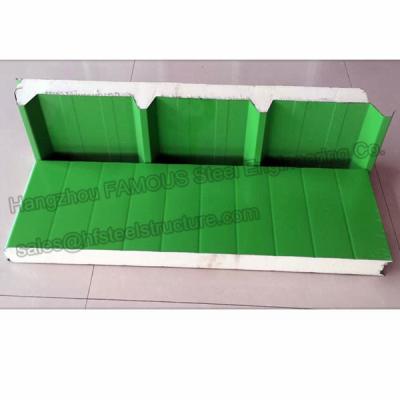 China Durable Corrugated PU Roofing Panels Thermal Insulation Windproof for sale