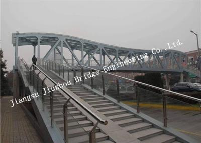 中国 Metal Building Steel Pedestrian Bridge Painted Bailey Panel Prefabricated 販売のため