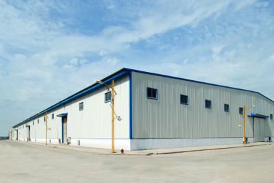 China Precision Prefabricated Steel Shed Storage, Hot Dip Galvanized Pre-Engineered Building for sale