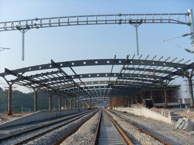 중국 철도역 2-4개의 층을 가진 구조상 전 설계된 건축 녹 증거 회화 판매용