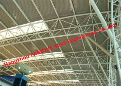 중국 ETFE PTFE 코팅된 경기장 얇은막 구조용 강철 구성 지붕 트러스 덮개 미국 유럽 규격 판매용