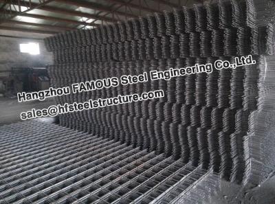 China Square Ribbed Steel Reinforcing Mesh Contruct Reinforced Concrete Slabs for sale