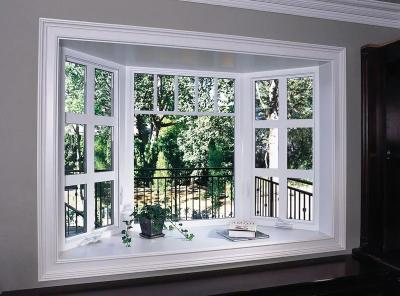 China Balcony Aluminum Section Bay Window Toughened Glass Double Glazed Soundproof for sale
