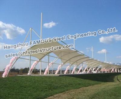 China Membrane Structure Commercial Steel Building With PVC PVDF PTFE for sale