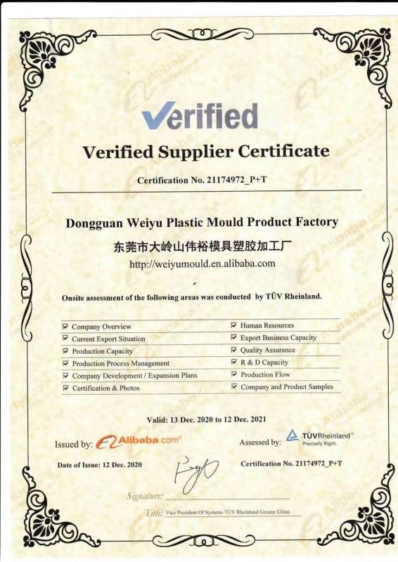 TUV - Weiyu Plastic Mould and Product Ltd.