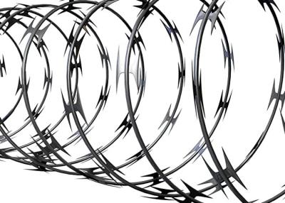 China BTO12 BTO18 BTO28 Spiral Razor Wire Spiral Barbed Wire Fence for sale