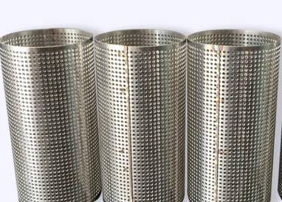 China 304 316L Perforated Stainless Steel Pipe Filter Screen Mesh High Strength for sale