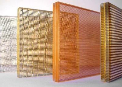 China Fabric Laminated Glass, Wired Glass, Laminated Architectural Mesh Brings Noble and Elegant Charm to Buildings for sale