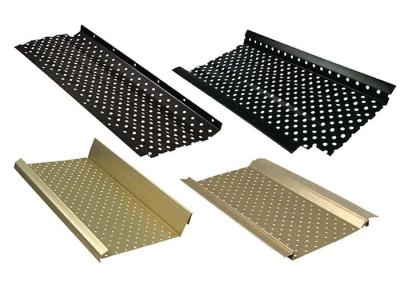 China Stainless Steel or Aluminum Perforated Metal Leaf Guards Also Known As Gutter Covers for sale