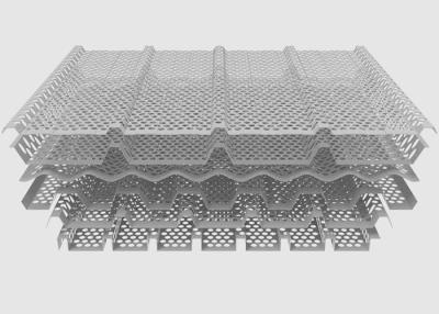 China Gewellte perforierte Metallplatten fertigten willkürliche Muster für Architekturmetallplatten besonders an zu verkaufen