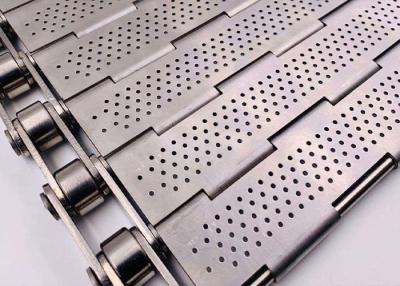 China 1mm-4mm Plate Perforated Conveyor Belt For Slight And High Density Products for sale