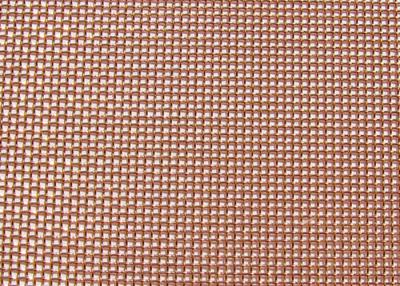 China BWG30-BWG34 Copper Insect Screen Metal Security Mesh Twill Weave for sale