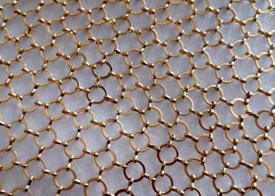 China Brass and Copper Decorative Ring Mesh Curtain Decorates Your Room And Office for sale