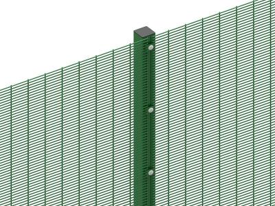 China 80 × 80mm 358 High Security Fence Hot Dipped Galvanized Wire + Pvc Painted Rigid Te koop
