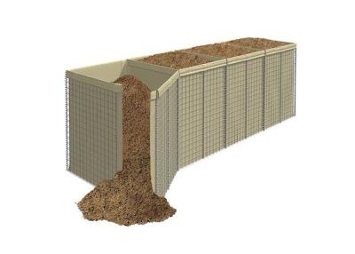 China Defensive Bastion 50 × 50 mm Gabion Barrier For Military Defense And Flood Protection for sale