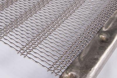 China Slot Woven Wire Mining Screen Mesh Carbon Steel for sale