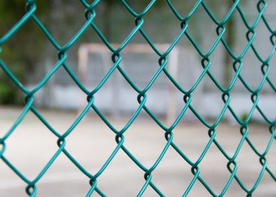 China 1800mm Wide Roll Of 2.5mm Outside Diameter PVC Plastic Coated Chain Link Fencing Mesh for sale
