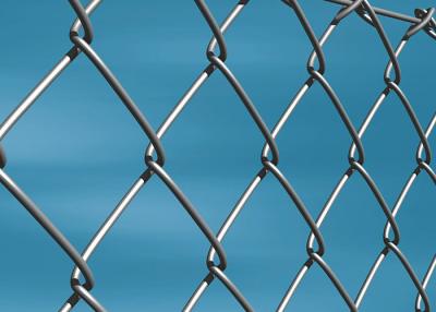 China 4mm Diameter Galvanized Chain Link Fence Corrosion Resistant Elastic Safety Fence for sale