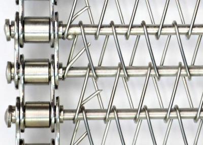 China Stainless steel 304 Spiral diameter 2.0 mm Welded edge Flat Spiral Conveyor Belt en venta