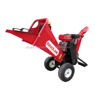China Garment Shops 6.5Hp Lifan Gasoline Wood Tree Branch Log Timber Chipping Wood Chipper Chipper Machine Pellet Chipper Machine for sale