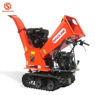 China Truss Self-Propel Wood Chipper With Gasoline Engine CE Certificated Self-Propel Wood Chipper Tracked for sale