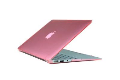 China Transparent Hard Macbook Laptop Case Pink Unisex with Waterpoof for sale