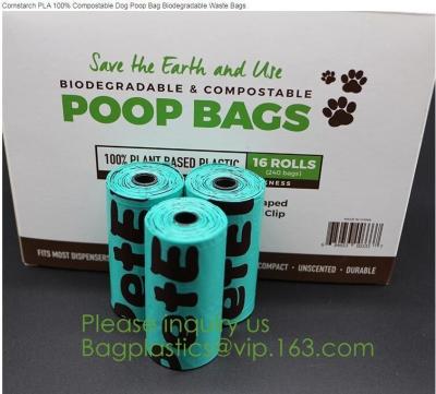 China factory supplier Compostable Recyclable Clear Poly Bags Custom Logo Seal Garbage Bag,dog poop bag, doggy bag, pet suppli for sale