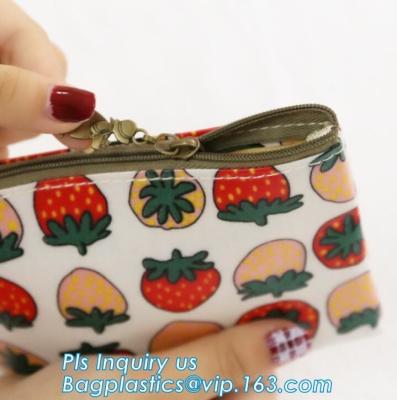 China Canvas Cosmetic Pen Pencil Stationery Bag, stamping fashion girl pen pencil stationery bag, Storage Bag Promotional Canv for sale