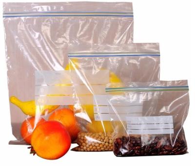 China Double track zip loc bag made from food grade material for apple packing, double track zipper apple bag, Gallon Storage for sale