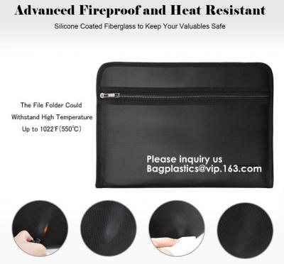 China High Quality Fireproof Felt A4 Document File Folder Bag For Office,Fireproof Explosion-proof Lipo battery safe Bag for sale