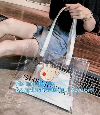 China Customized Design Shiny PVC Handbags, summer beach jelly candy handbag, hot candy bag silicone jelly handbag trendy fash for sale