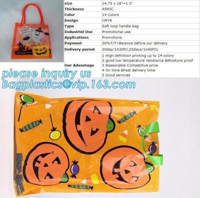 China Halloween Tote Bag Kids Pumpkin Bat Ghost Spider Gift Bags Halloween Props Children Toys Trick Treat Candy Bag bagease for sale
