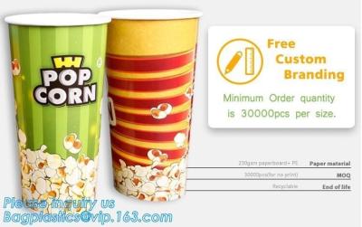 China POPCORN PAPER BOX, POPCORN CUP, CHICKEN BOX, CUSTOM BRANDING,24OZ, 32OZ,46OZ,TAKE OUT PACKAGE, KRAFT PAPER CUP, LID, PAC for sale