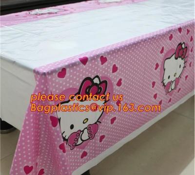 China Hello Kitty Party Supplies Plastic Tablecloth kids Birthday Decoration Baby Shower For Kids Girls, 1pcs spiderman theme for sale