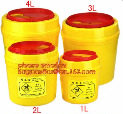 China 1.0L small biohazard sharps Container, bin for surgical waste with lower price, Disposable Hospital Biohazard Sharp Coll for sale
