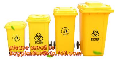 China Medical Disposal Bin Sharp /Safe SharpS Containers biohazard needle disposal sharp container, Plastic Wheeled Trash Can for sale