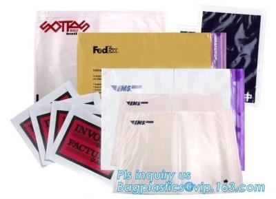 China mailing packing list envelope for jewelry, blank mailing PE packing list envelope in stock, DHL Asia Pacifica Packing li for sale