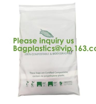 China EN13432 100% Bio Degradable Mailing Bags Custom PLA PBAT Compostable Courier Bags,Eco Reusable Recycle Compostable Mail for sale