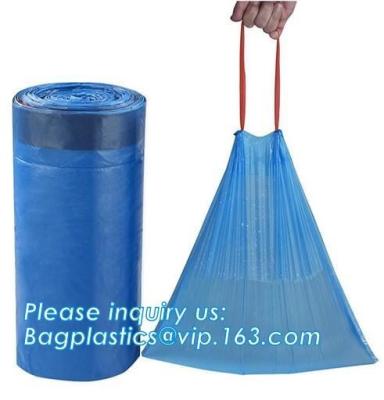 China Bio Recycling & Degradable Strong Rubbish Bags Bathroom Trash Can Liners for Bedroom Home Kitchen Office Car Waste Bin for sale