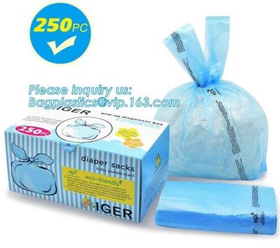 China Baby nappy bag with scented diaper sacks, Diapers bag for newborn,disposable diaper sacks, 3 mil packaging biodegradable for sale