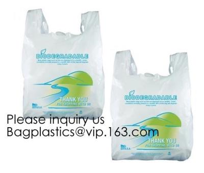 China Compostable Grocery T-Shirt Bags, Eco Friendly, Biodegradable, 2 Gal - 4 Gal Small Clear Trash Bags Office, Bulk for sale
