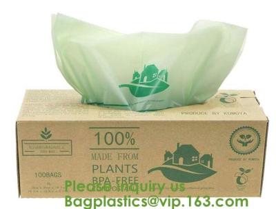China 100% Certified Biodegradable Compost Bags, Food Waste Bags,Food grade compostable coffee bags,Biodegradable Stand Up Cof for sale