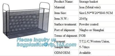 China Metal wire magazine office document file holder storage shelf organizer basket, office home organizer tabletop desk top for sale