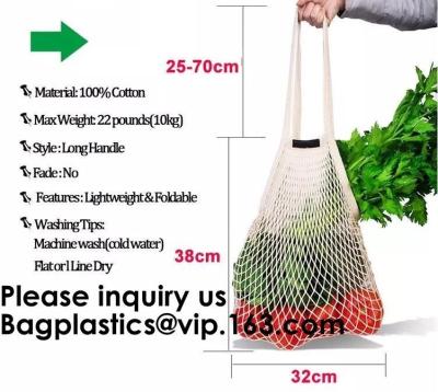China Factory Supplier Cotton Mesh Shopping Net Bag Logo Multi Colors Black White Red Green Blue Handled Shopping Bags Net for sale