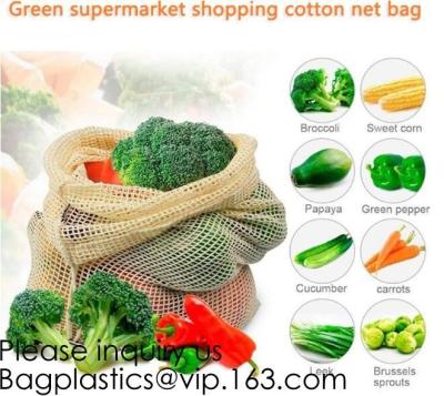 China Green Supermarket Shopping Cotton Net bags, Mix Color Narrow Long Handle Cotton Net Shopping Bag, Bagease, Bagplastics for sale