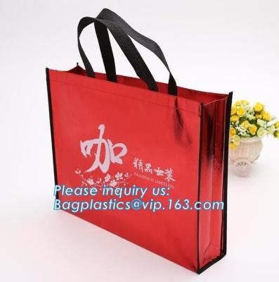 China Customized printing recycled promotional shopping tote lamination pp non woven bag, Popular Items Printing Shopping Plas for sale