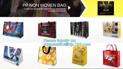 China custom logo printed reusable cheap non woven bag fabric tote shopping bag for promotional, Eco friendly custom slogan la for sale