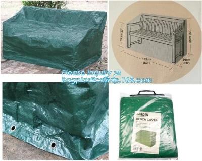 China Green Waterproof pe plastic outdoor garden furniture covers,lounge bench covers,funiture series,garden bench cover, bag for sale