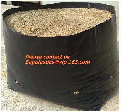 China Hydroponic planter outdoor self watering plastic flower bag wholesale,Garden planter recycled plastic felt fabric plante for sale